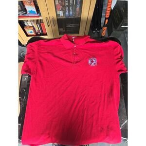 Boston Red Sox Vintage Embroidered Polo Shirt Size Large
